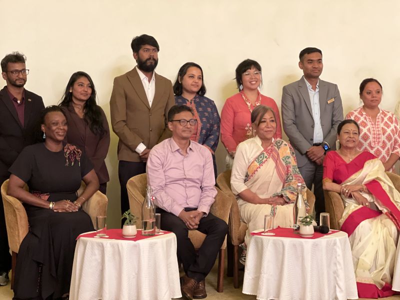 Partners and community leaders gathered together